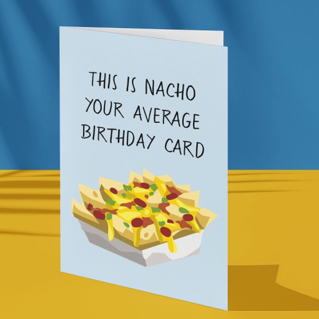 Cartão Nacho Média Mexicana de Comida de Comida Aniversár (Criador carregado)