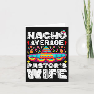 Cartão Nacho Média Pastor Esposa Pastor Cinc Religioso