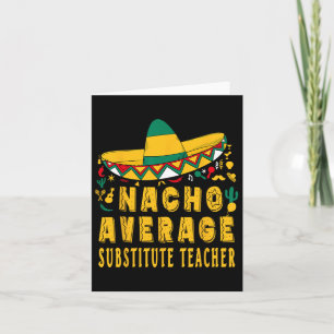 Cartão Nacho Média Substituta Professor Cinco De Mayo Mex