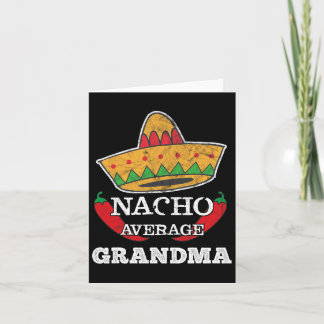 Cartão Nacho Média vovó Engraçado Cinco de Mayo Tee Gift