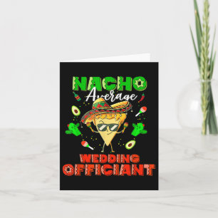 Cartão Nacho Médio Oficial de Casamento Mexicano