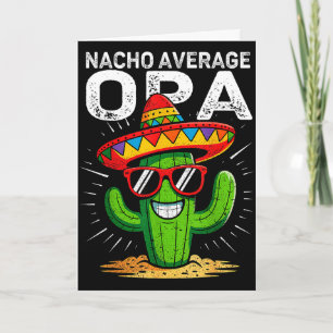 Cartão Nacho médio opa engraçado cinco de maio festa mexi