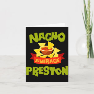 Cartão Nacho sobrenome de aniversário engraçado médio pre