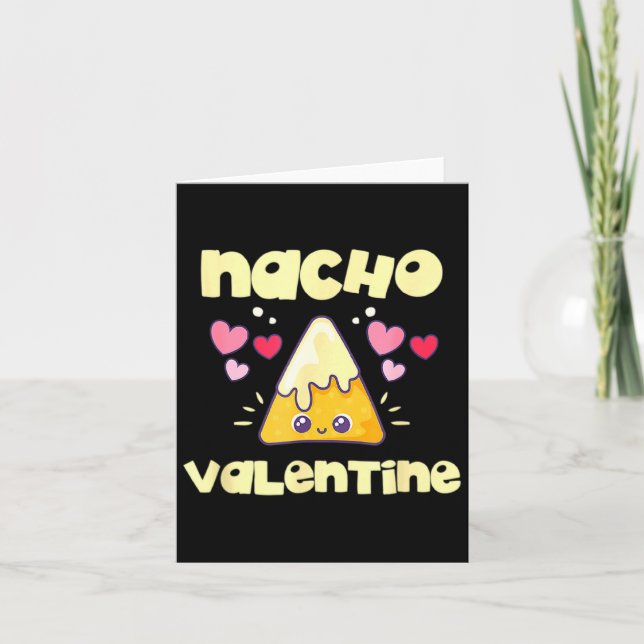 Cartão Nacho Valentine Valentines Day Mexican Food  (Frente)