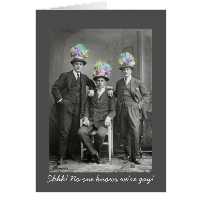 Cartão Nacional de Apoio à Gay Engraçado no Dia Se (Frente)