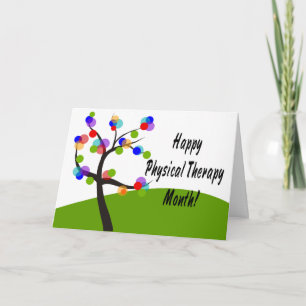 Cartão Nacional de Mês de Terapia Física