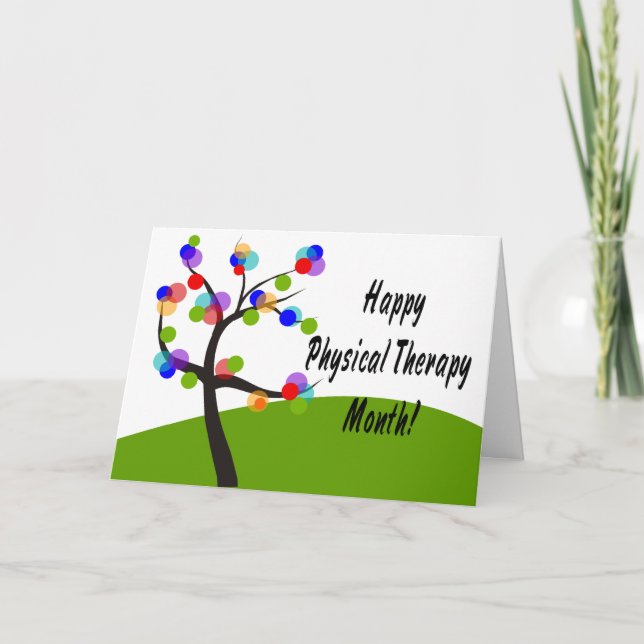 Cartão Nacional de Mês de Terapia Física (Frente)