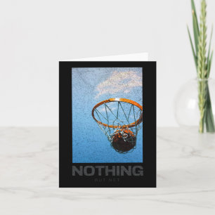 Cartão Nada além de Net Basbol Minimalista Hoop Sky Des