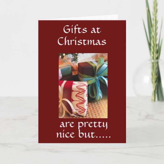 CARTÃO *NADA BATER FAMÍLIA E AMIGOS* NO NATAL (Frente)