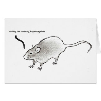 Cartão Nada, como algo, acontece em qualquer lugar