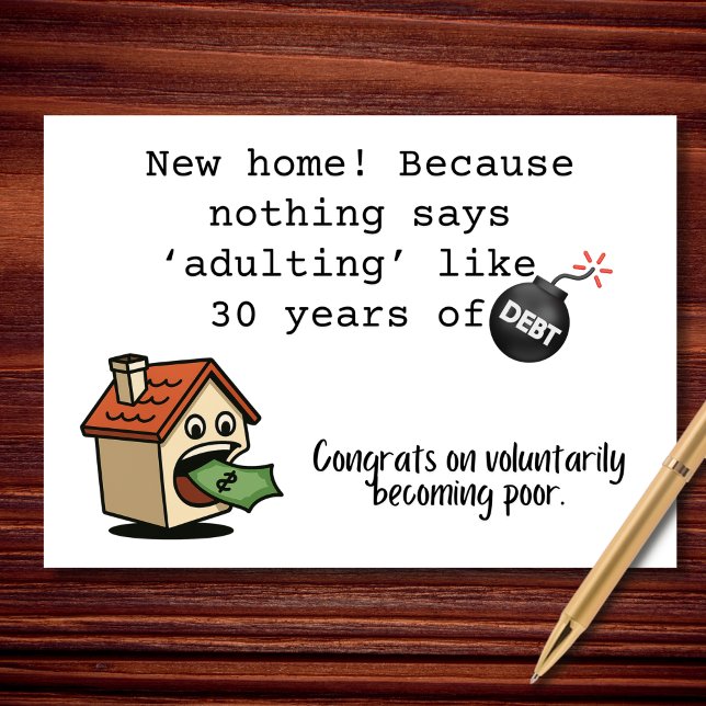 Cartão Nada Diz Adulto Como 30 Anos de Dívida (Criador carregado)