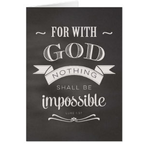 Cartão Nada é impossível