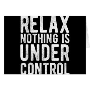 Cartão nada está sob controle