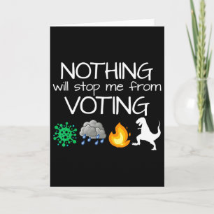 Cartão Nada Me Impedirá De Votar Votar Eleições