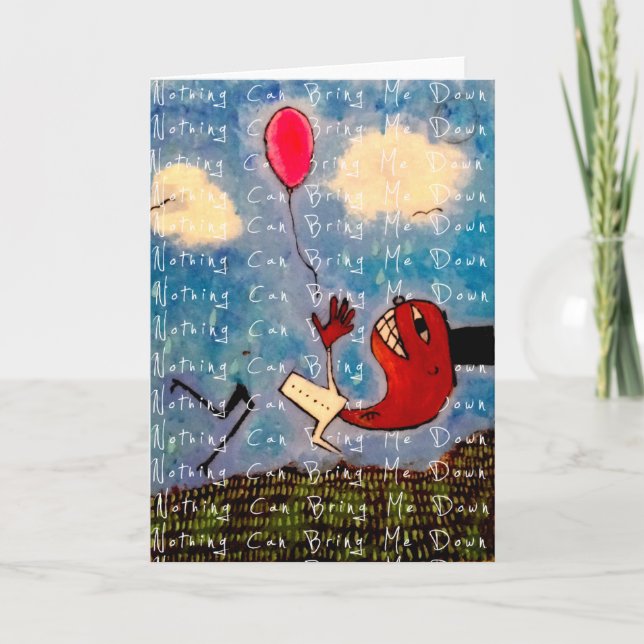 Cartão Nada Pode Me Derrubar (Frente)