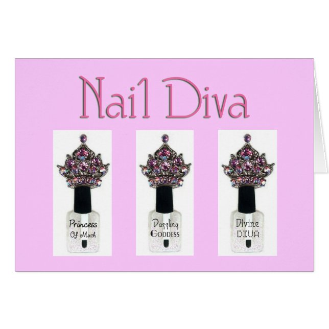 Cartão Nail Diva (Frente Horizontal)