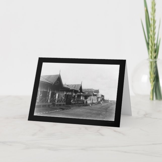 Cartão Nairobi Kenya Street Scene 1908 (Frente)