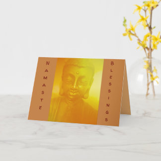 Cartão Namaste Blessings Folheto de Saudação