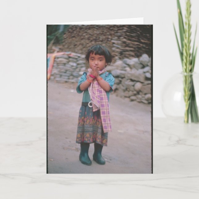 Cartão Namaste Girl (Frente)