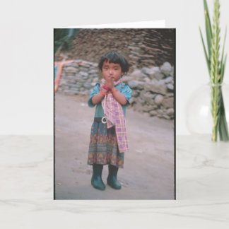 Cartão Namaste Girl