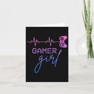 Cartão Namorada Gamer Coração Fofo Gamer Para Garota Víde