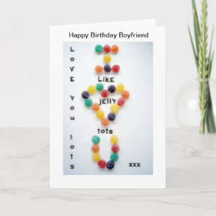 Cartão Namorado Birthday Card Ama-te Lots Jelly Tots