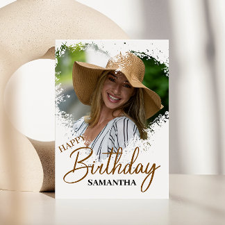 Cartão Namorado simples | Aniversário de Foto namorada