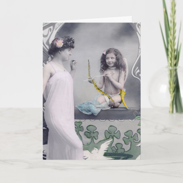 Cartão namorados Art Nouveau 1904 (Frente)