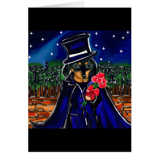 CARTÃO NAMORADOS DACHSHUND (Frente)