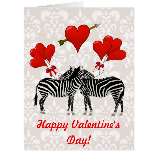 Cartão Namorados de animais divertidos (Frente)