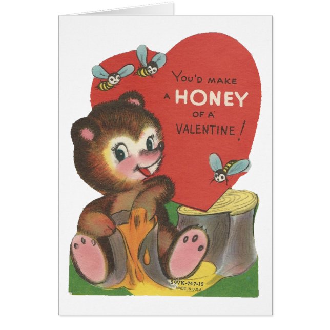 Cartão Namorados de "Honey Bear" (Frente)
