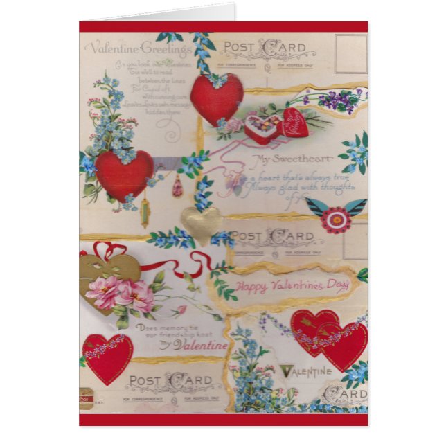 Cartão namorados de mídia mista (Frente)