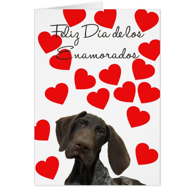 Cartão Namorados Glossy Grizzly Día Enamorados (Frente)