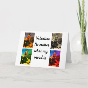 CARTÃO NAMORADOS NEGRO MULHER NO DECK