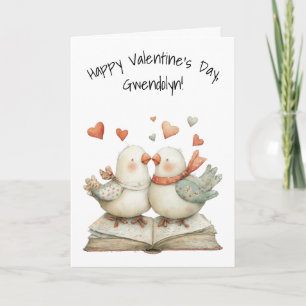 Cartão Namorados Pássaros de Amor Feliz Dia dos Namorados