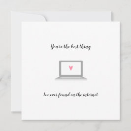 Cartão Namoro online melhor coisa na internet casal engra