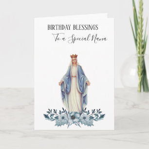 Cartão Nana   Aniversário   Virgem Mãe Maria Bendita