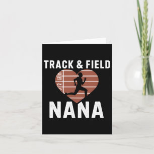 Cartão Nana Atletismo Avó Orgulhosa Atleta Mães