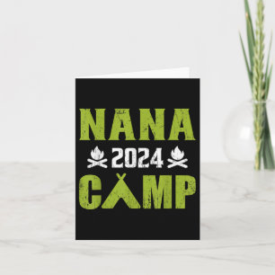 Cartão Nana Camp 2024 Família Férias de Verão Tripulação