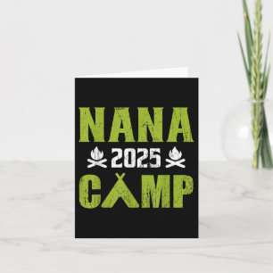 Cartão Nana Camp 2025 Família Férias Férias de Verão Trip