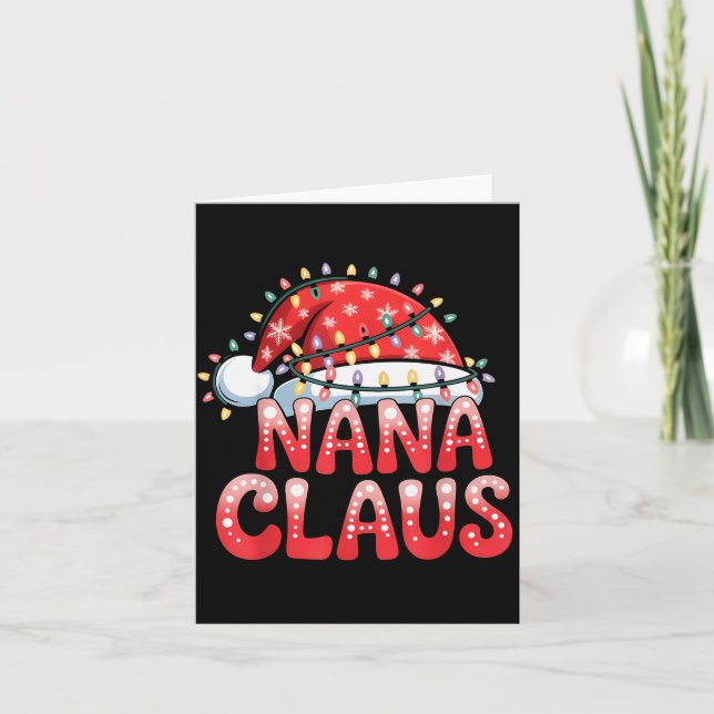 Cartão Nana Claus Christmas Family Matching Grandma Holid (Frente)