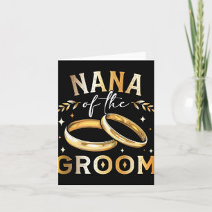 Cartão Nana do Casamento Nana e Engagem do Groom