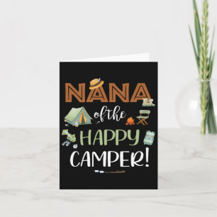 Cartão Nana Do Feliz Camper Primeiro Aniversário Acampame
