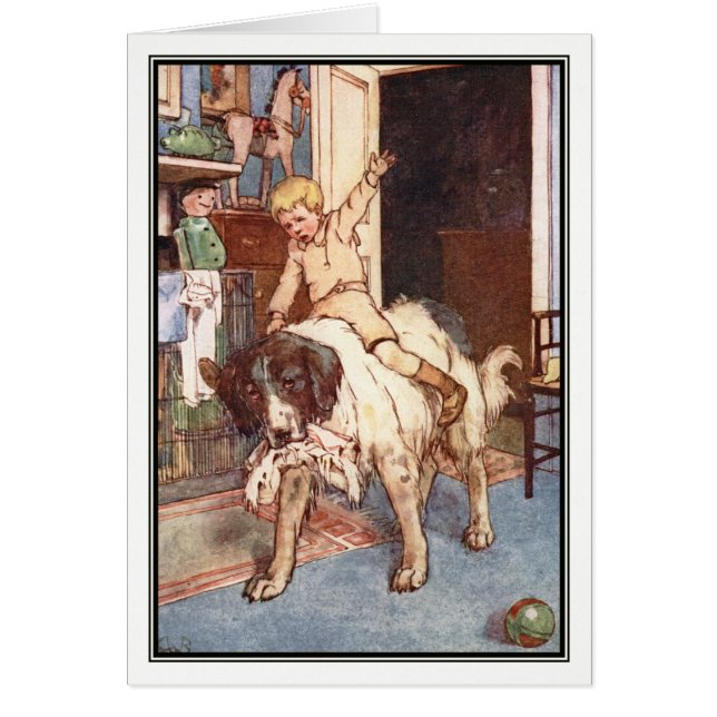 Cartão Nana e Michael Querido por Alice B. Woodward (Frente)