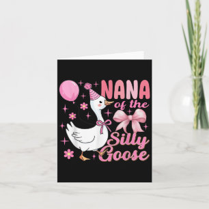 Cartão Nana Goose No Aniversário Engraçado Que Correspond