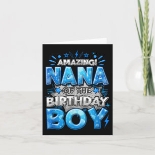 Cartão Nana Incrível Da Família Aniversário P