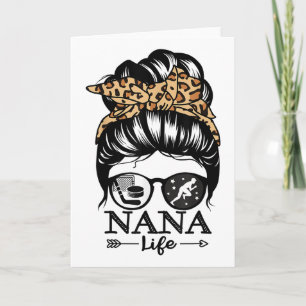 Cartão Nana Life Coqueiro Desgrenhado Cabelo Divertido Tr
