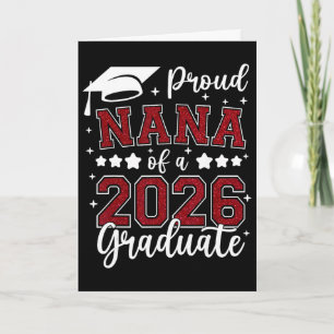 Cartão Nana Orgulhosa De Um Graduado Senior 2026 Graduati