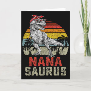 Cartão Nanasaurus T Rex Dinossauro Nana Saurus Família Co