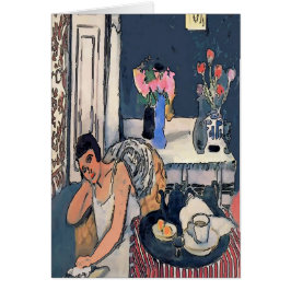 Cartão Nancy Breakf Com Abstrato De Flores, Estilo Matiss